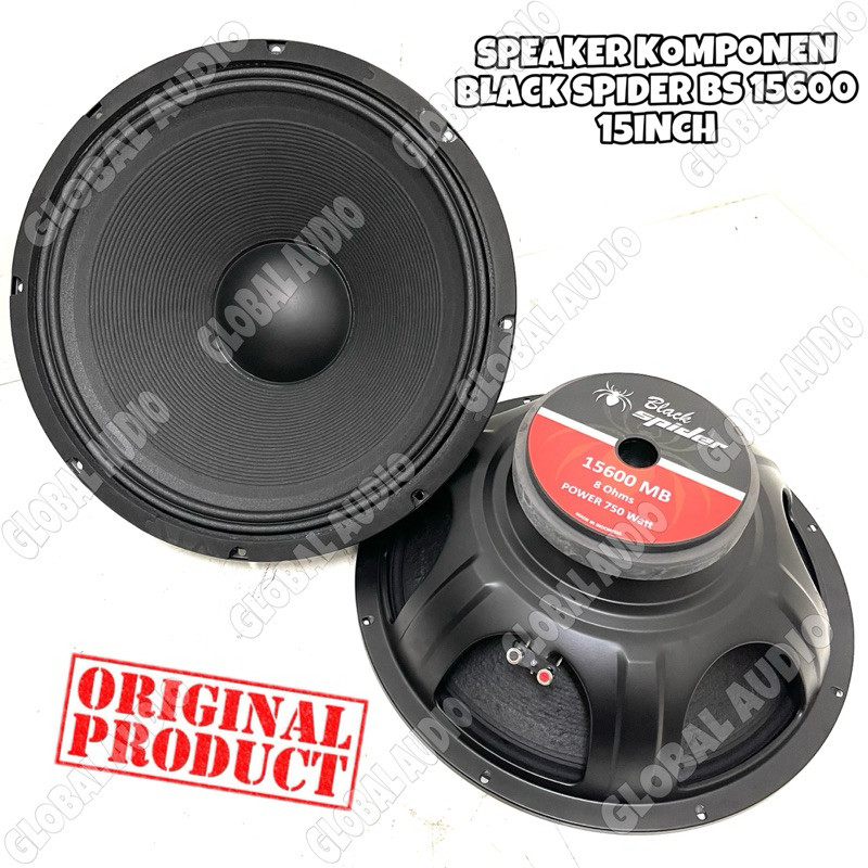 Speaker Komponen Black Spider Model 15inch Original Blackspider Bs 15600 , Bs 15500 , Bs 15400 , Bs 