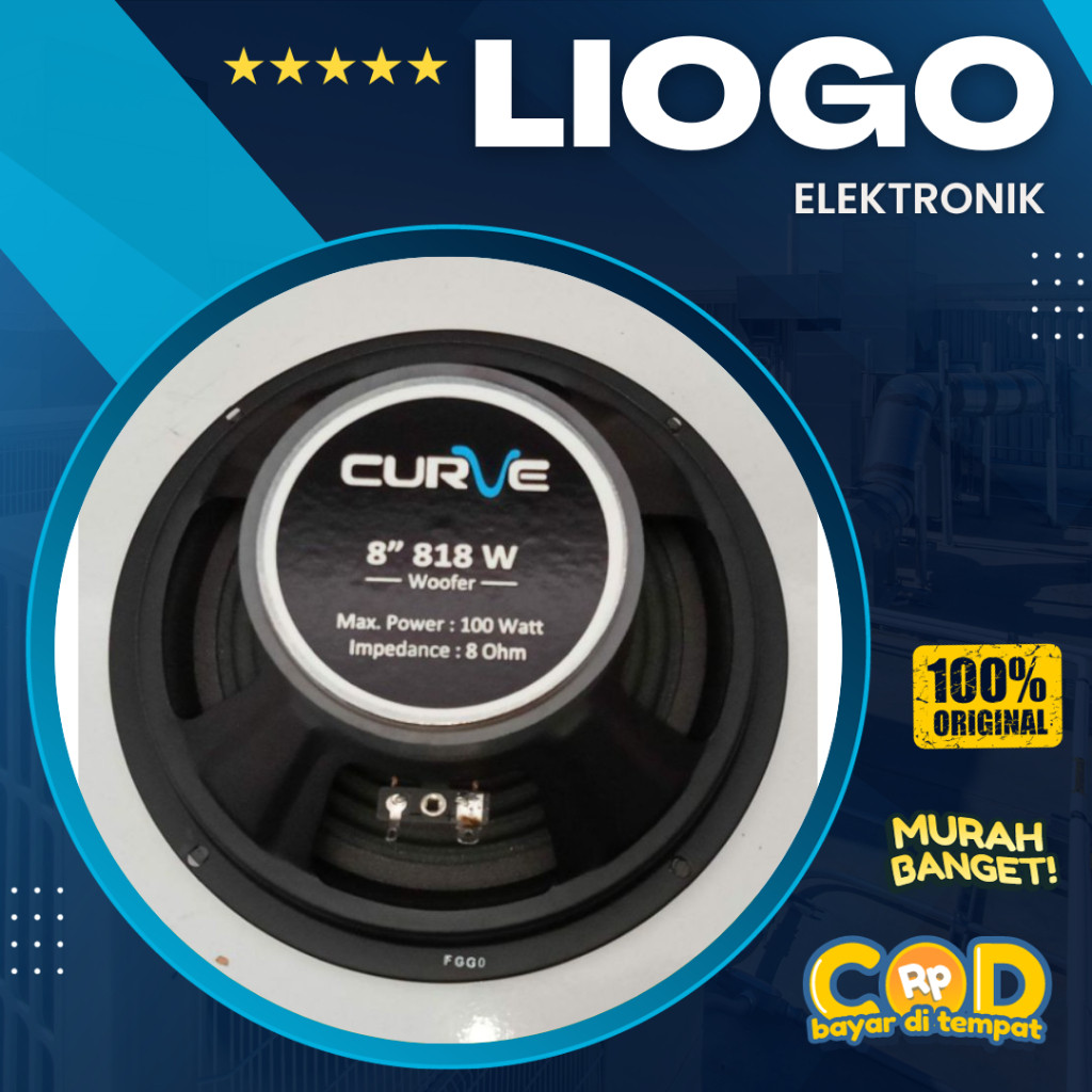 Speaker Curve 8 Inch 818 W Curve 818W Curve 8 Inch Woofer