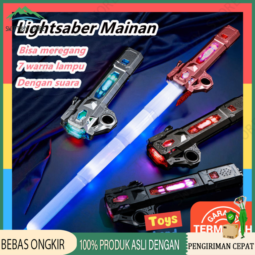 Mainan Pedang Lightsaber Pedang Mainan Pedang Laser Pedang Lampu Mainan Pedang Lipat Pedang Pedangan