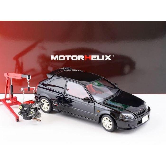 1/18 MOTORHELIX HONDA CIVIC EK9 TYPE-R BLACK diecast