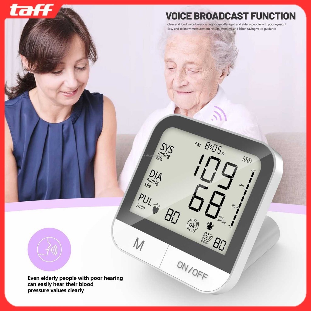 TaffOmicron Tensimeter Digital Pengukur Tekanan Darah Voice English - BMP-A7VL