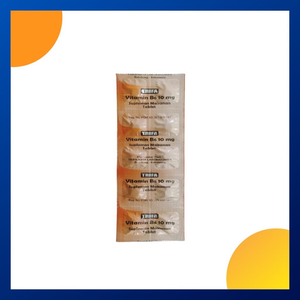 Vitamin B6 Trifa 10 Mg Strip 10 Tablet