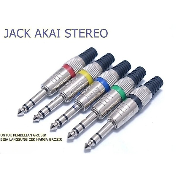 Jack Akai Stereo / Canare Jack Mic Stereo Canare / Jack Akai Mic Stereo Canare Jek Akai Mic Canare