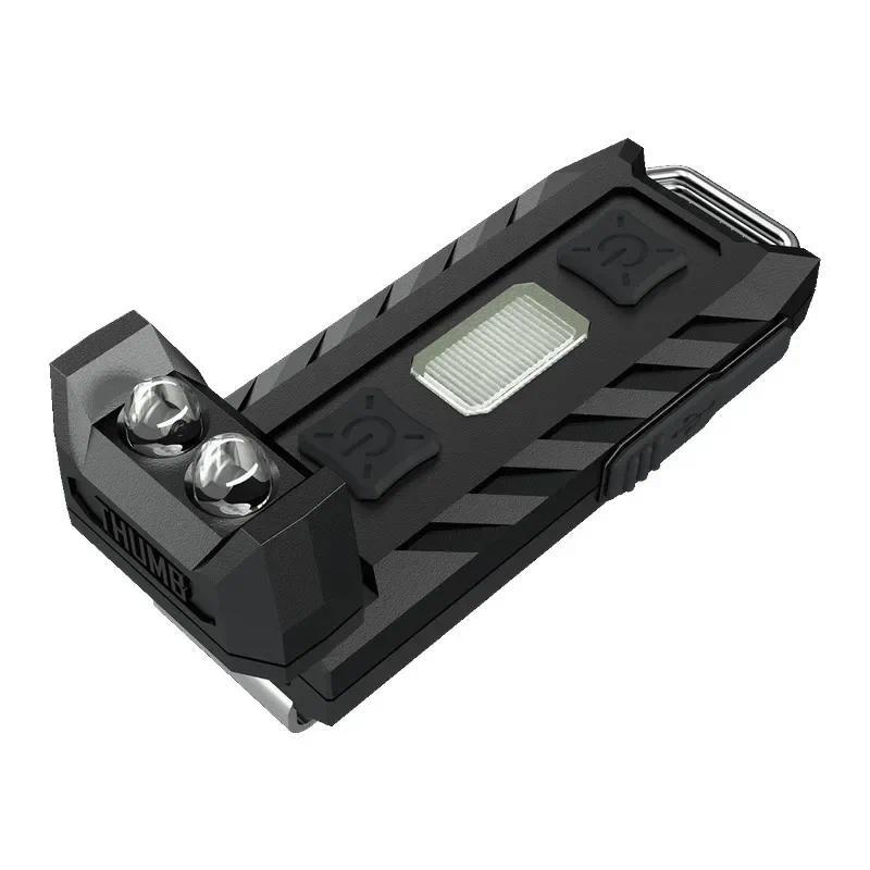 NITECORE THUMB Rechargeable Keychain Light 85Lumens 120° Thumb Corner White +Red LED Worklight