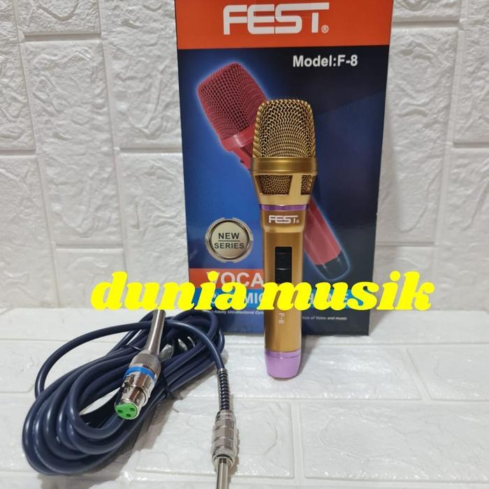 mic kabel fest f8 f 8 original - gold