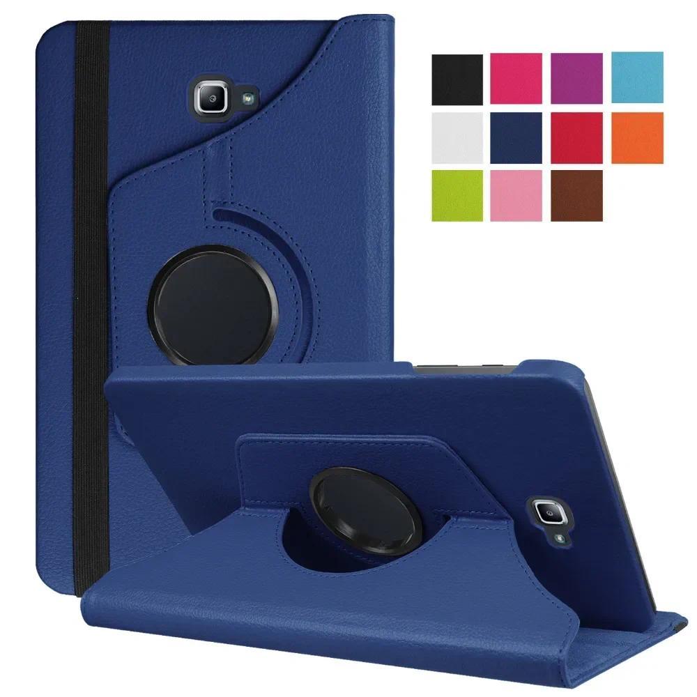 Tab A6 10.1 Case 360 Degree Rotating Folio PU Leather Case Flip Cover For Samsung Galaxy Tab A 6 10.