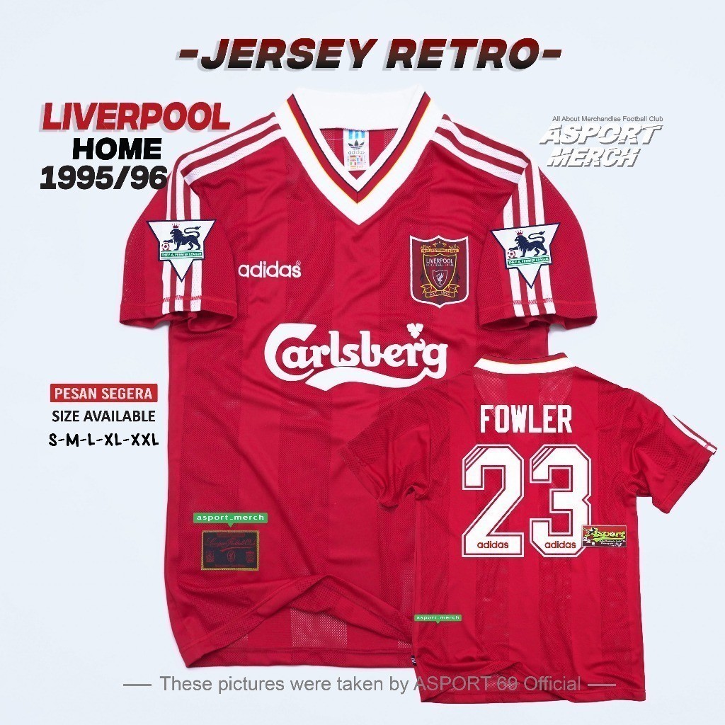 RETRO LIVERPOOL HOME 1995 1996 JERSEY LFC VINTAGE HOME 95 96
