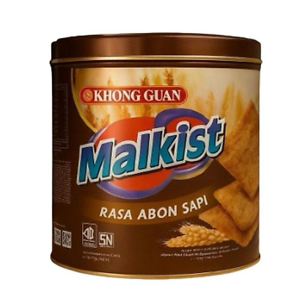 Khong guan malkist abon sapi kaleng 395gr
