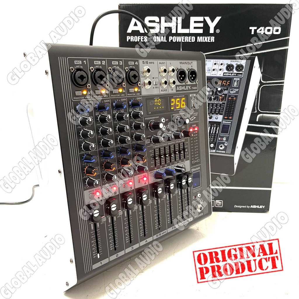 Power Mixer Audio Ashley T 400 , M 6000 & CR 6000 Original Bluetooth - USB t400 , m6000 , cr6000 New