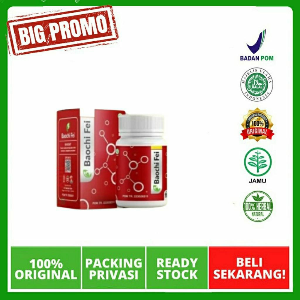BAOCHI FEI KAPSUL HERBAL OBAT PARU ORIGINAL