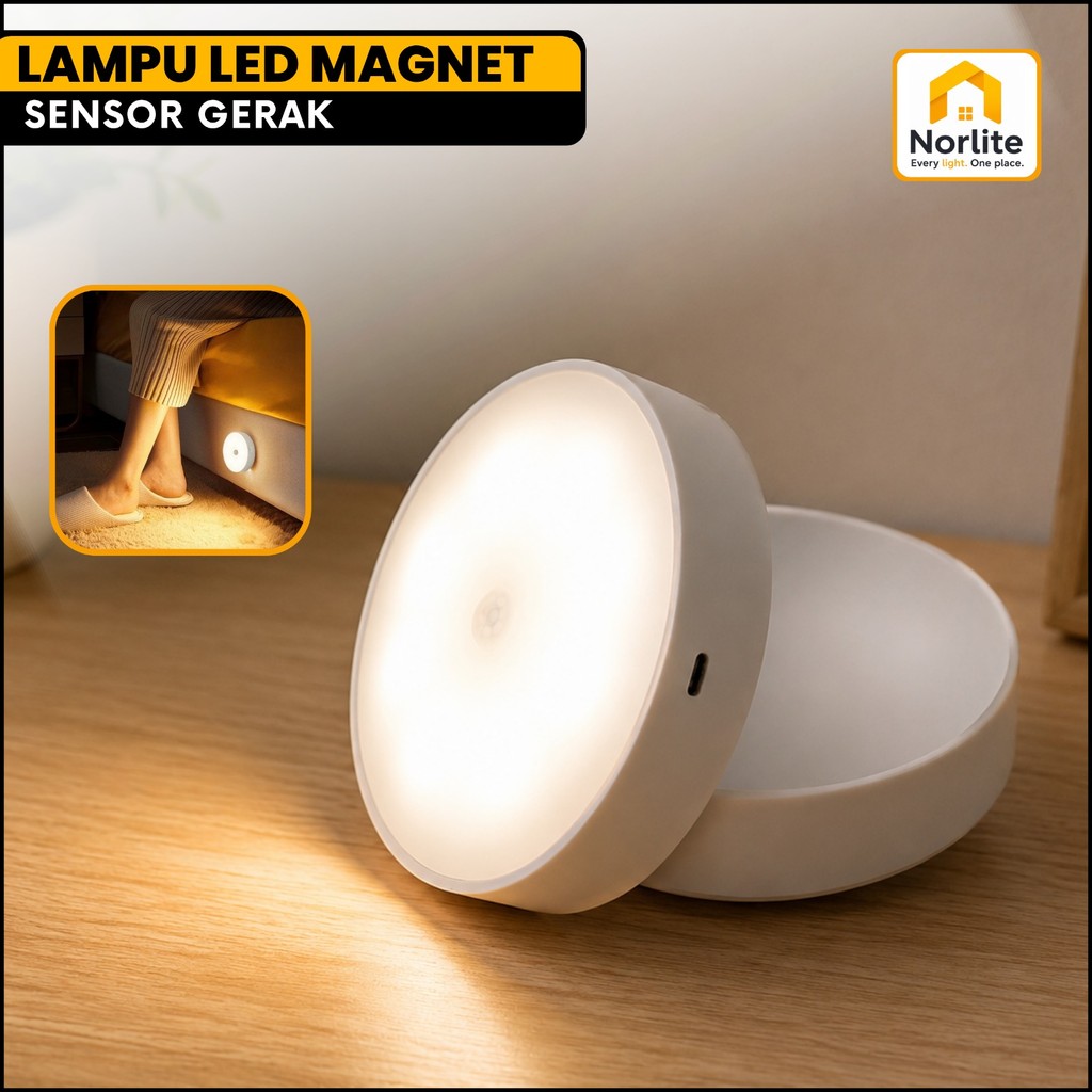 Lampu Sensor Gerak Cahaya Otomatis PORTABLE Lampu Otomatis Sensor Cahaya Lampu Tangga Indoor Sensor 