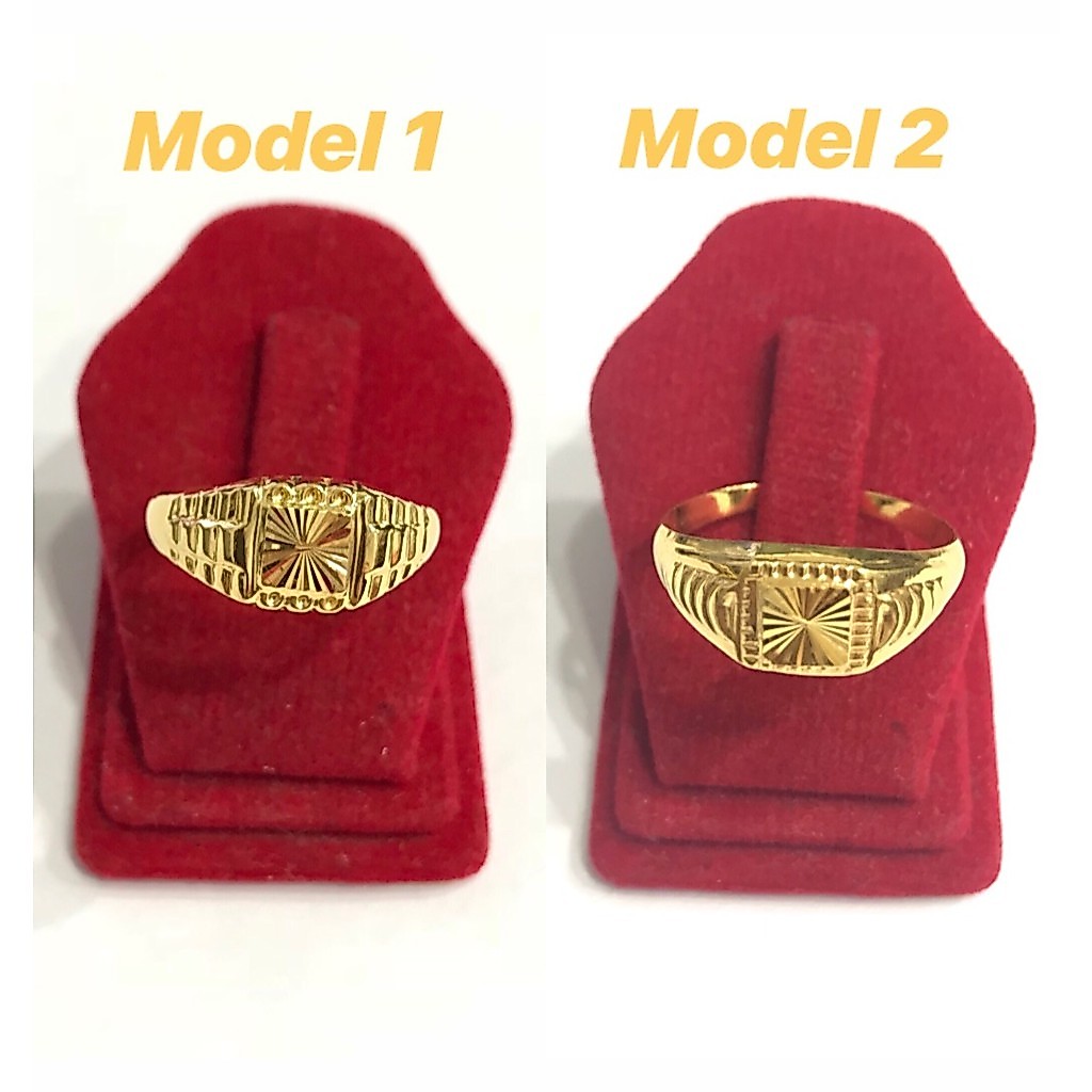 Cincin Pria Stempel (Emas Asli Kadar 700)