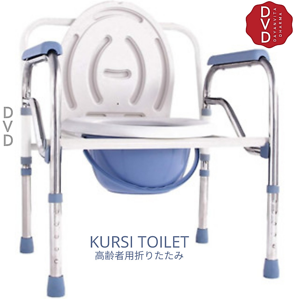 KURSI TOILET LIPAT LANSIA KHUSUS PISPOT BAB - KURSI TOILET PORTABLE