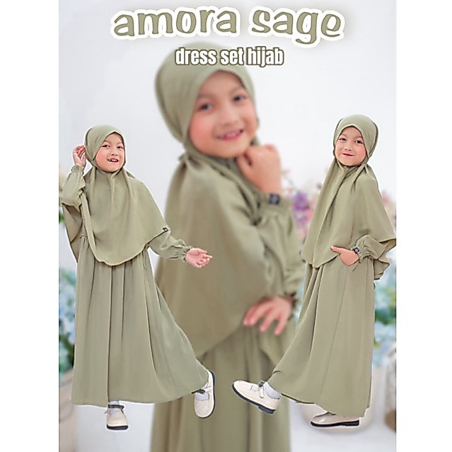 GAMIS SYARI ANAK AMORA FASHION KIDS MURAH TERBARU PAKAIAN MUSLIM