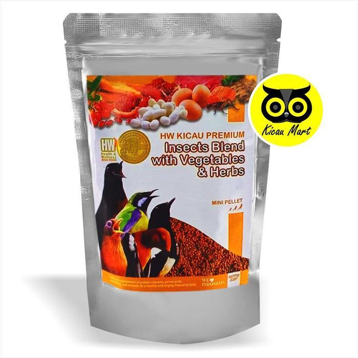 Promo Best KICAU MART PAKAN MAKANAN BURUNG VOER INSECT BLEND WITH VEGETABLES HERBS HW KICAU