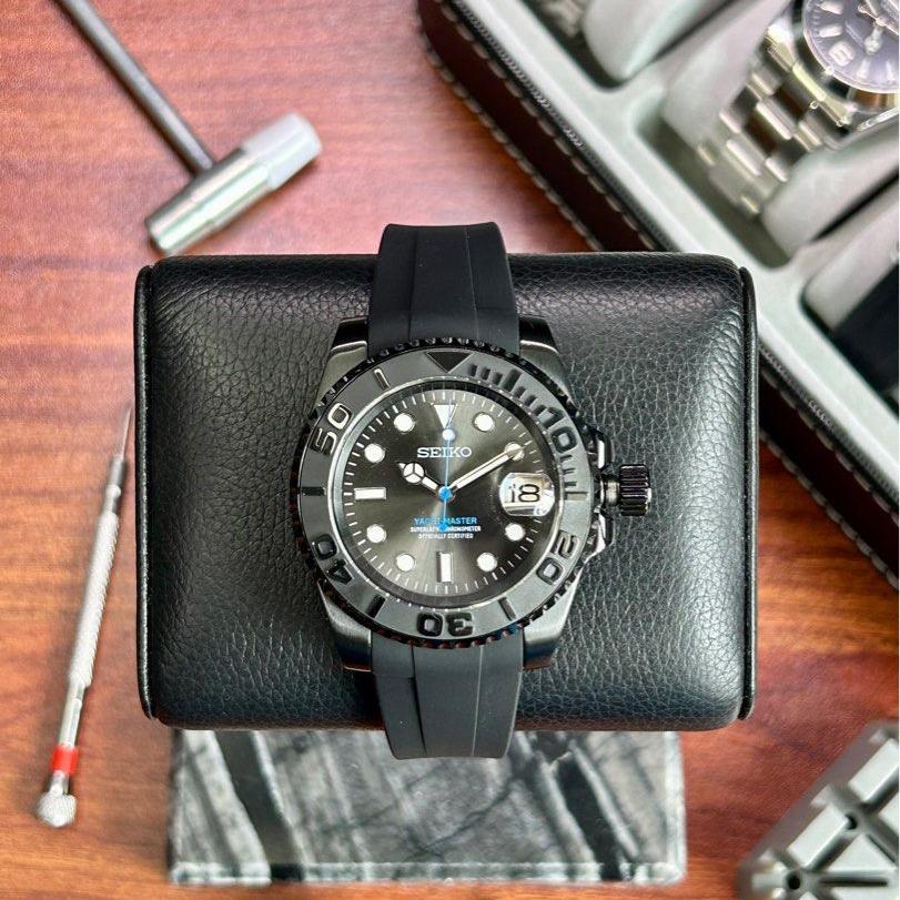 Seiko Yachtmaster Rhodium Black NH35 Automatic