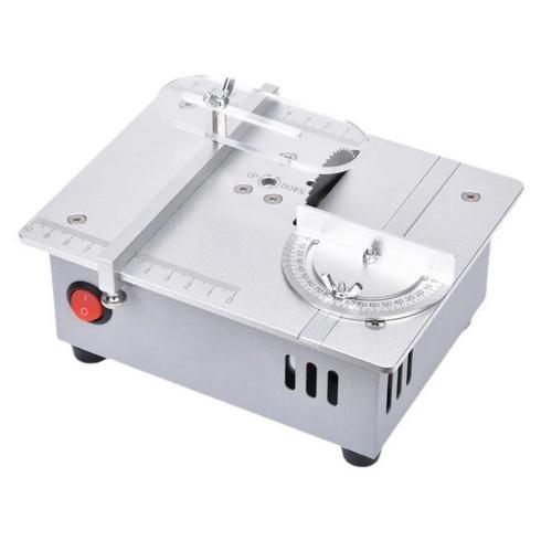 Mini Table Saw Adjustable Mesin Gergaji Meja Mini Portable Mesin Potong Kayu Multifungsi