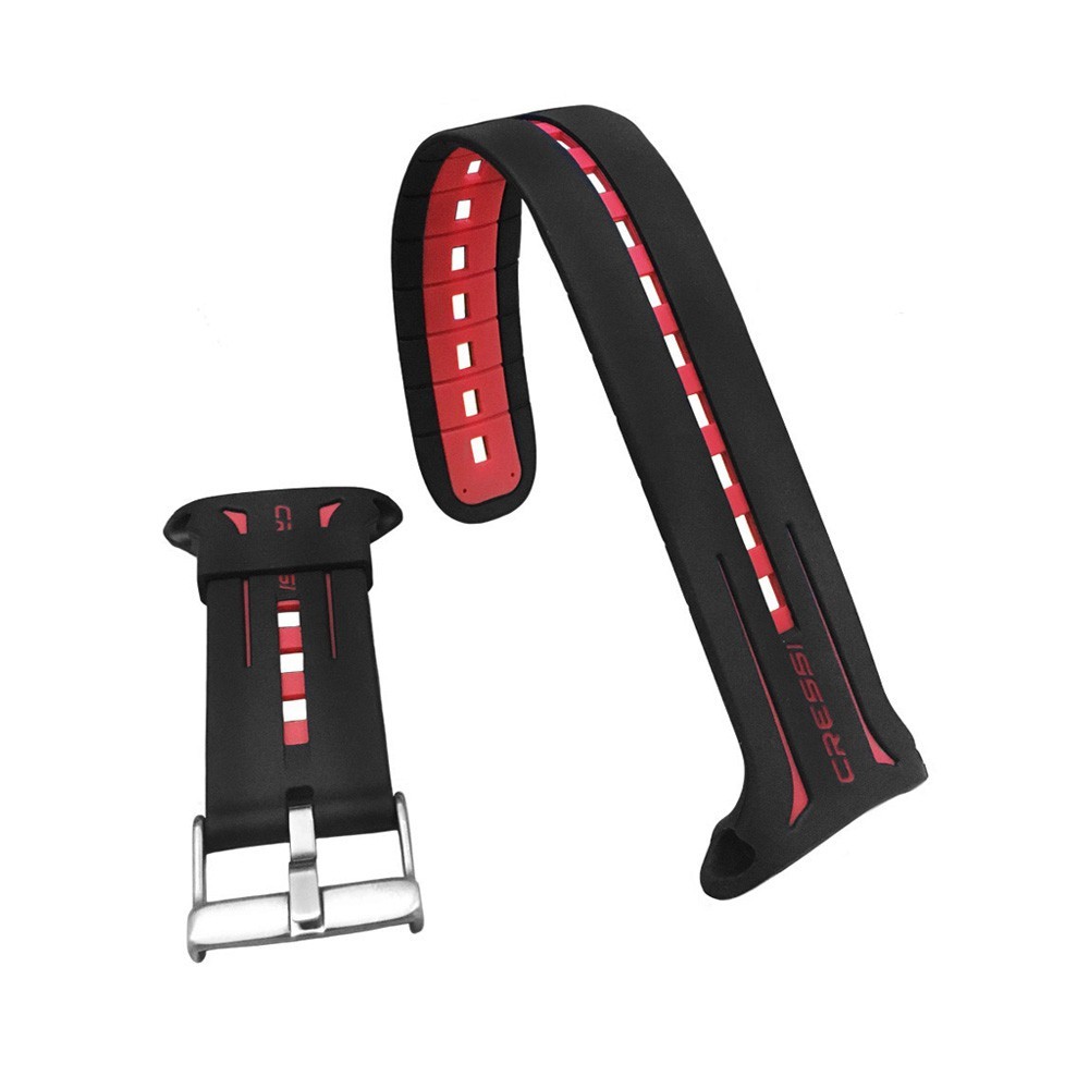 Cressi Dive Computer GIOTTO STRAP – BLACKRED KZ740058 - Strap Dive Comp Cressi Giotto / Tali Jam Tan
