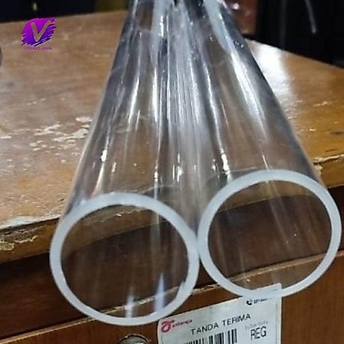 Ada Stok pipa akrilik bening 3/4" inch id 16mm od 20mm x 1meter / pipa akrilik