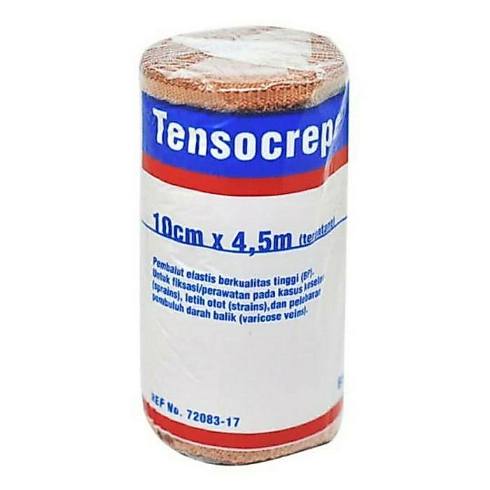 tensocrepe 10cm x 4,5m / perban elastis / perban coklat / perban kain