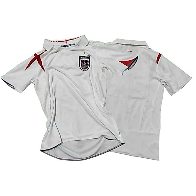 JERSEY RETRO INGGRIS HOME 2006 VINTAGE CLASICC