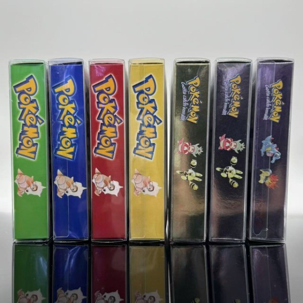 Pokemon Series Blue/Crystal/Gold/Green/Red/Silver/Yellow GBC Game in Box for Video Game Cartridge US