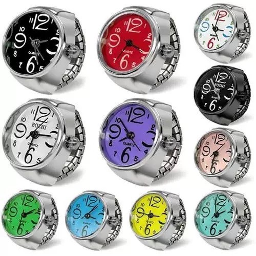 Jam Tangan Cincin Mini Wanita Jam Tangan Penunjuk Klasik Vintage Jam Tangan Pribadi Wanita