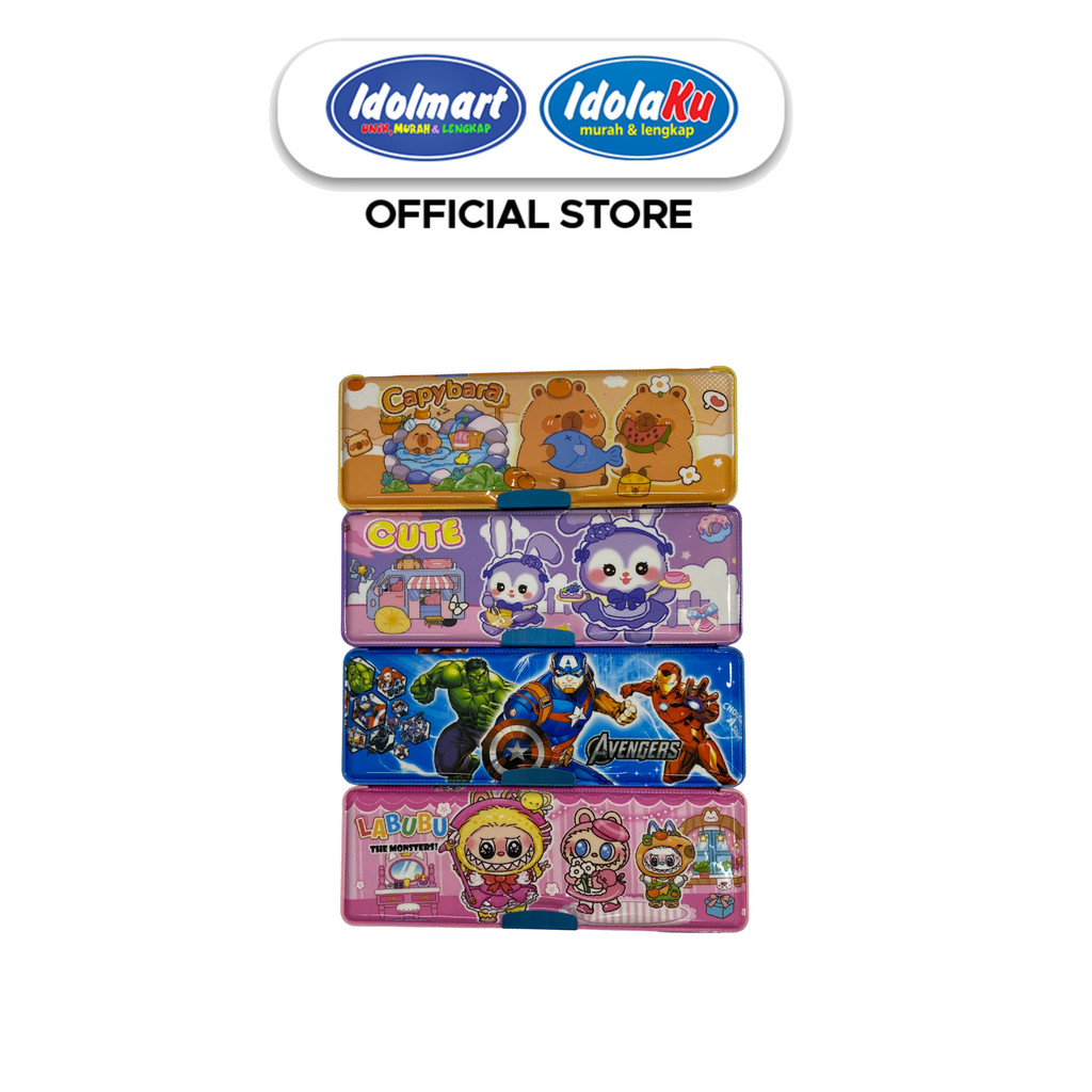 

IDOLMART Tempat Pensil Glitter Karakter Lucu Anak Kotak Pensil Multifungsi Model 2 Sisi - Bogor