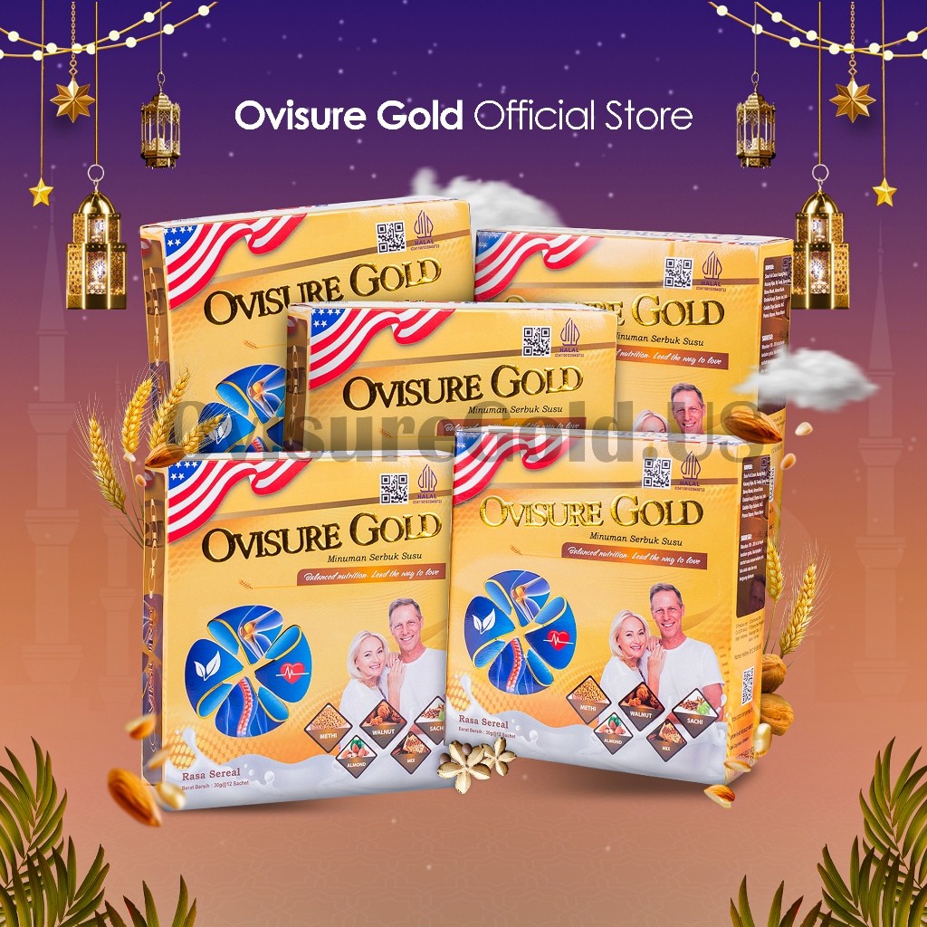 

PROMO 5 BOX OVISURE GOLD ASLI!! ORIGINAL MILK SUSU VITAMIN TULANG DAN SENDI NYERI OTOT KERAM KEBAS
