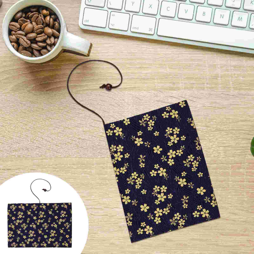 

Bronzing Hand Ledger Book Cover Cherry Blossoms Sleeve Diary Hand-made Protective Cloth