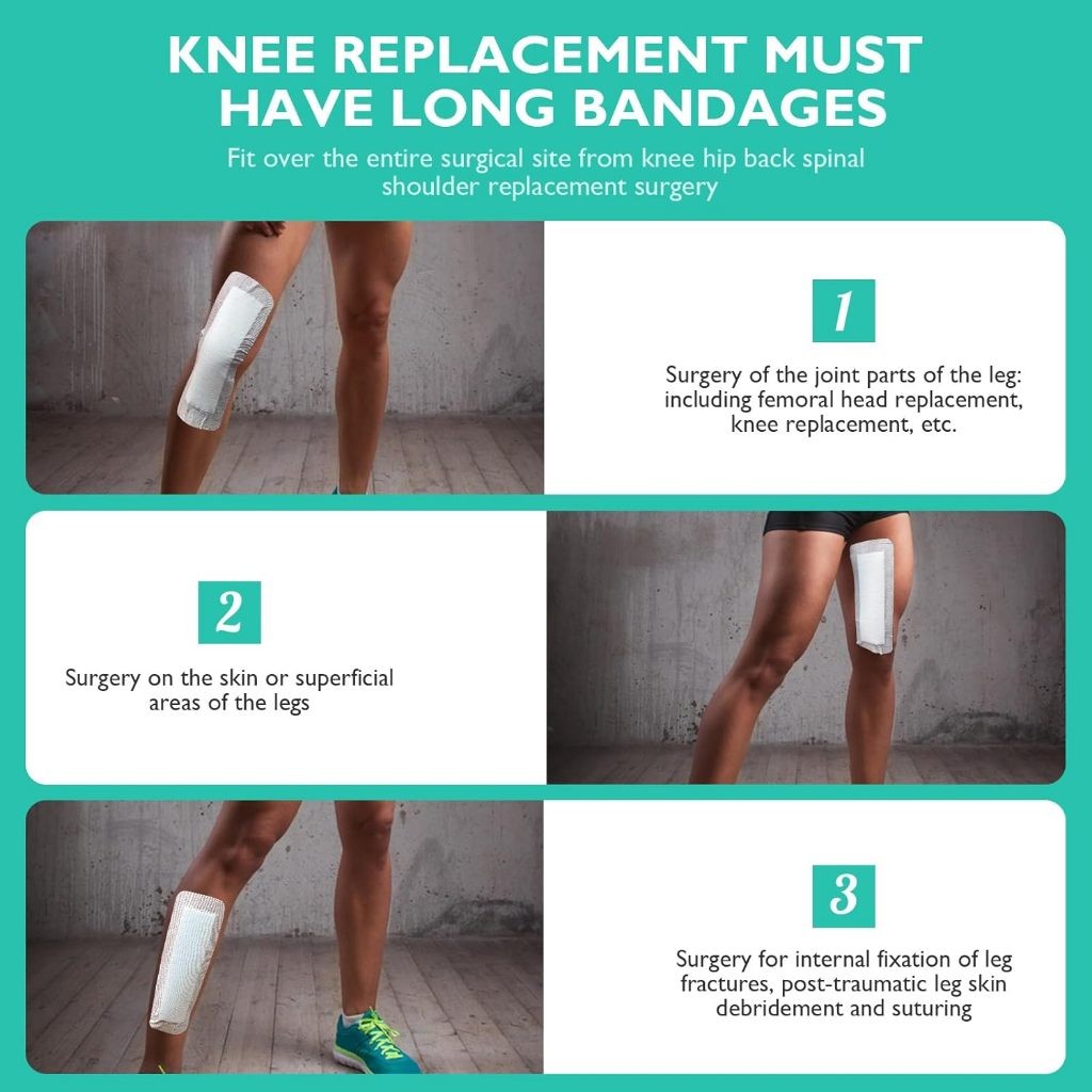 5Pcs Steril Medis Perban Luka Perban Anti Air Luka Operas Caesar