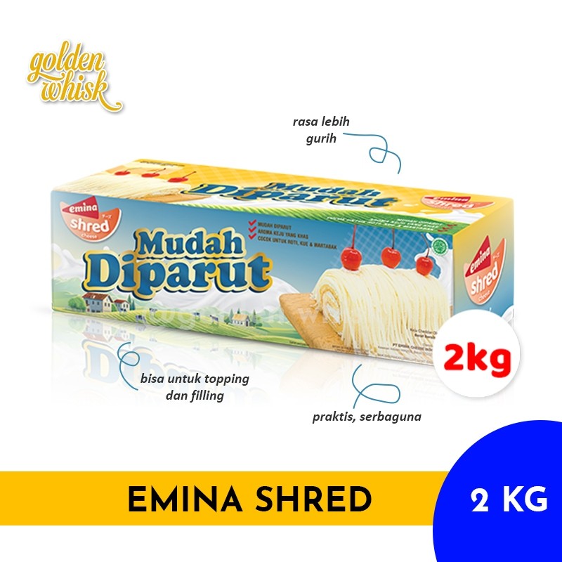 

Emina Cheese Shred 2Kg - Keju Parut Emina