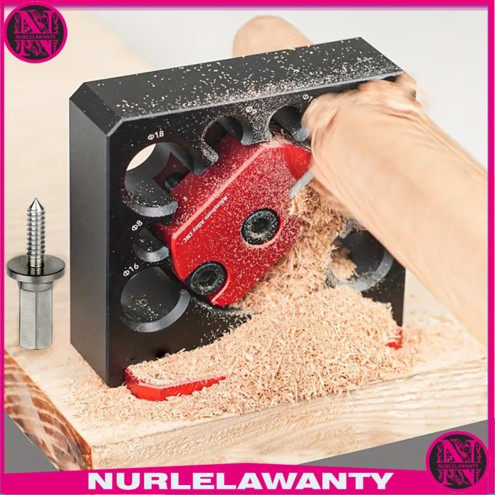 

- JUFEI Alat Serut Kayu Pembuat Dowel Maker Aluminium Alloy CNC - JF442 -