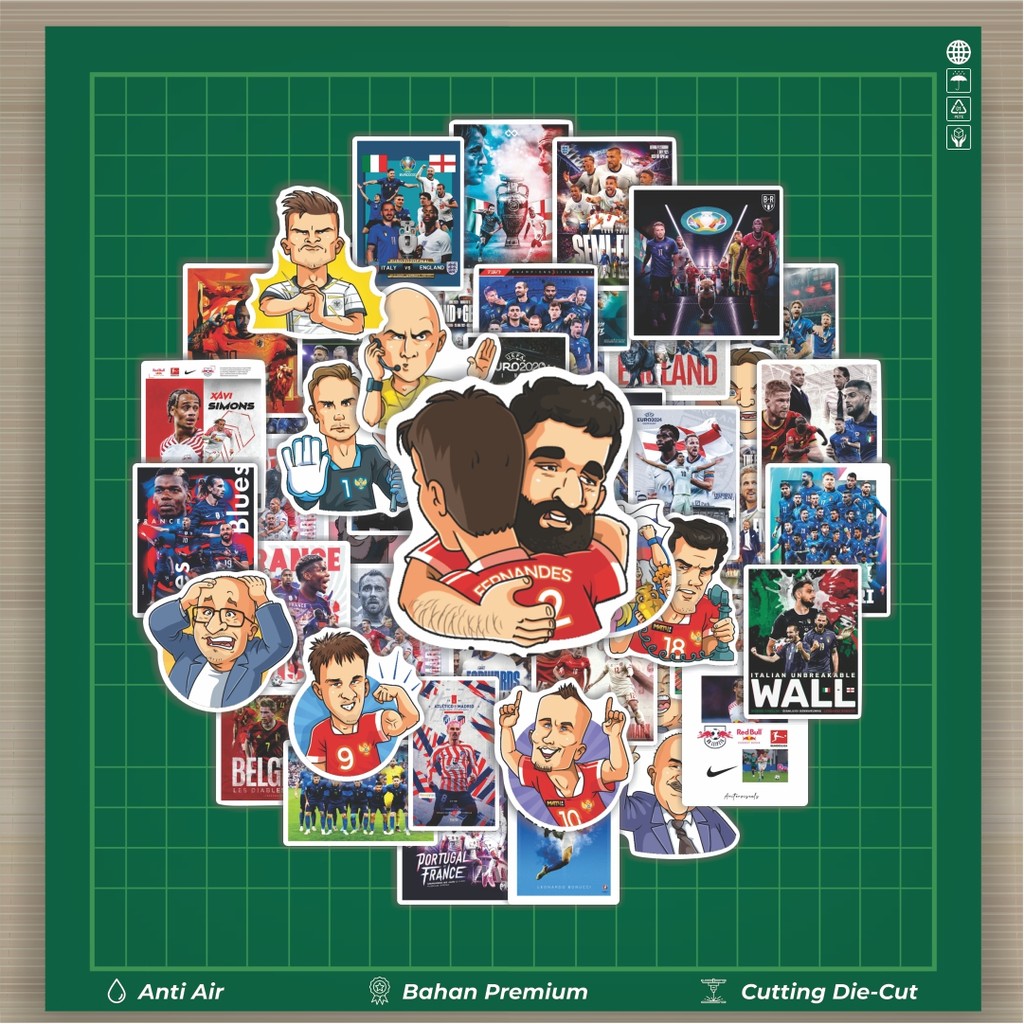 

Stiker Cutting Pack Stiker EURO 2020 Isi 100Pcs Series Aesthetic Lucu Keren Untuk Koper Bahan Vynil