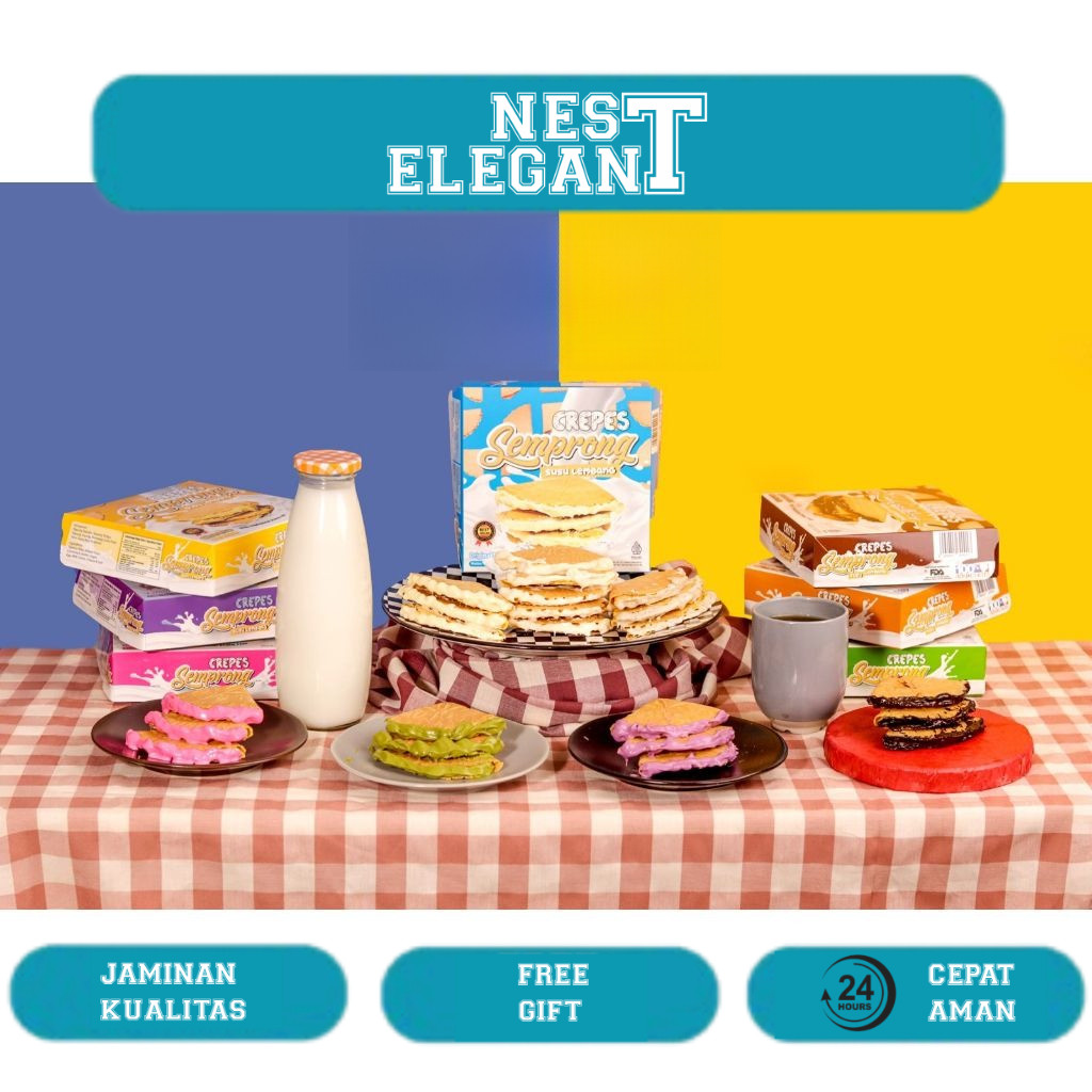 

CREPES SEMPRONG SUSU LEMBANG - CREPES BANDUNG ISI 12pcs 165GRAM - CREPES SUSU LEMBANG
