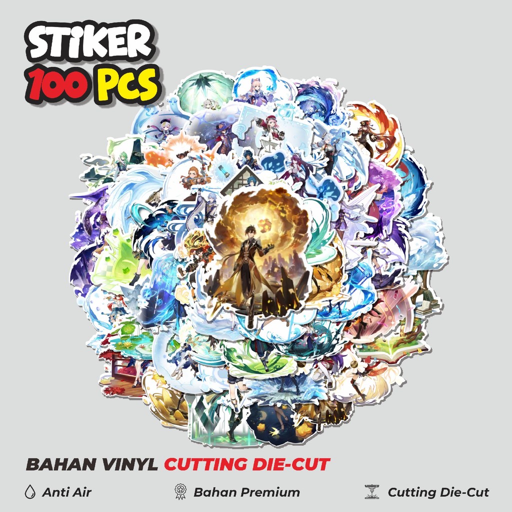 

Terbaru! 50 pcs Stiker Spirit Wish Game Online Dekorasi Lucu Kreatif untuk Notebook, Skateboard, HP