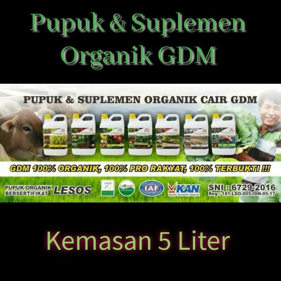 Pupuk / Suplemen organik cair GDM - 5 liter