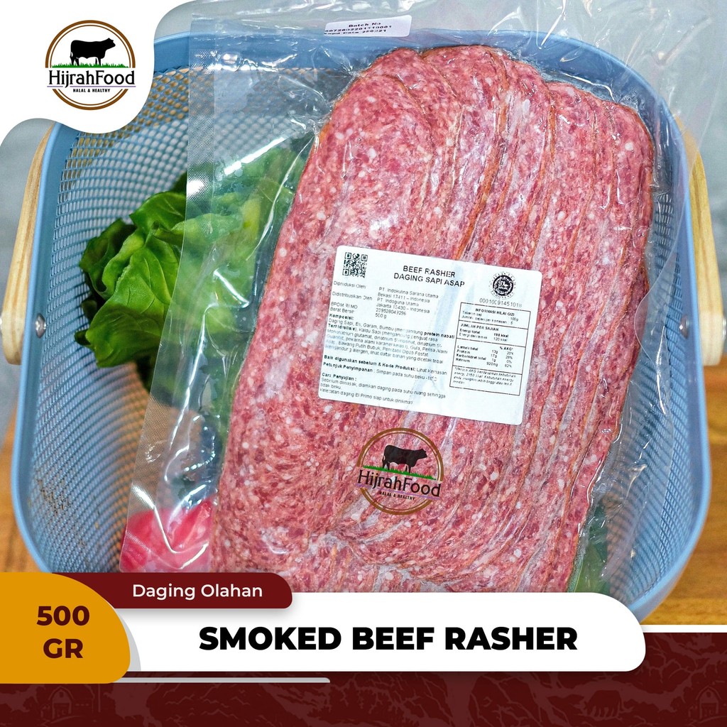 

Elprimo Smoked Beef Rasher / Beef Bacon Slice | Daging Sapi Asap 500g