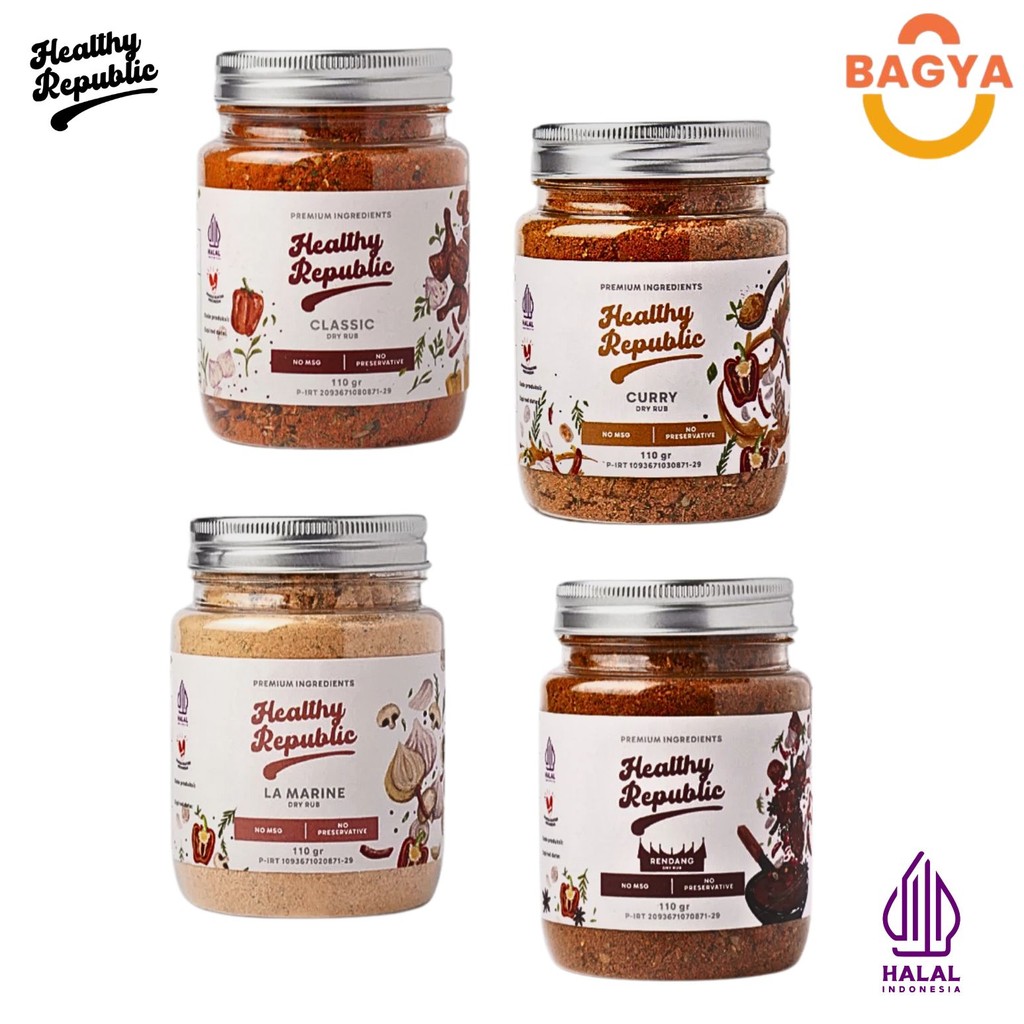 

Healthy Republic Bumbu Marinasi Serba Guna Rendah Kalori Rendah Lemak Spices 120Gram