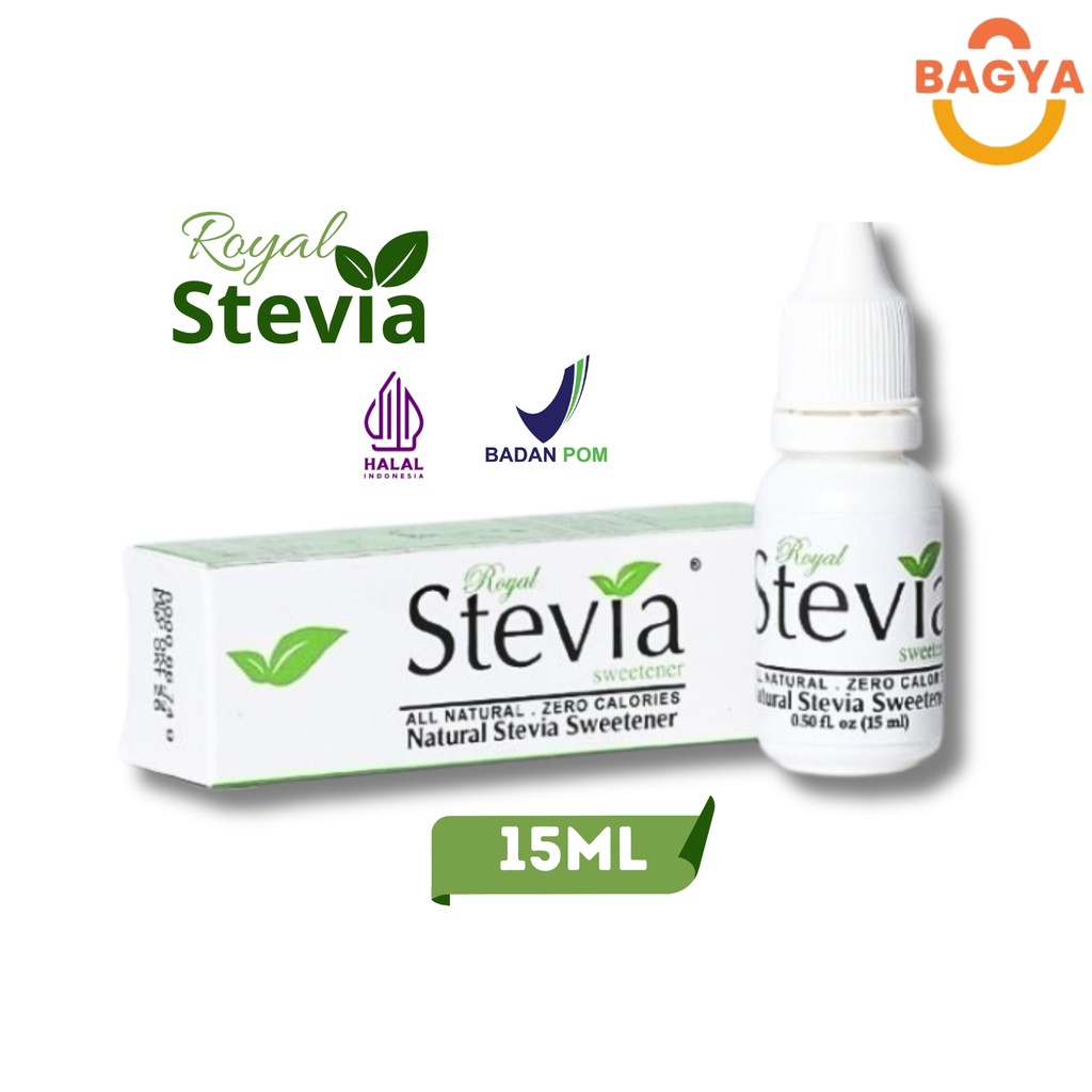 

Royal Stevia 15ML Pemanis Alami Cair Natural Sweetener Pengganti Gula 0 Kalori Halal Bpom