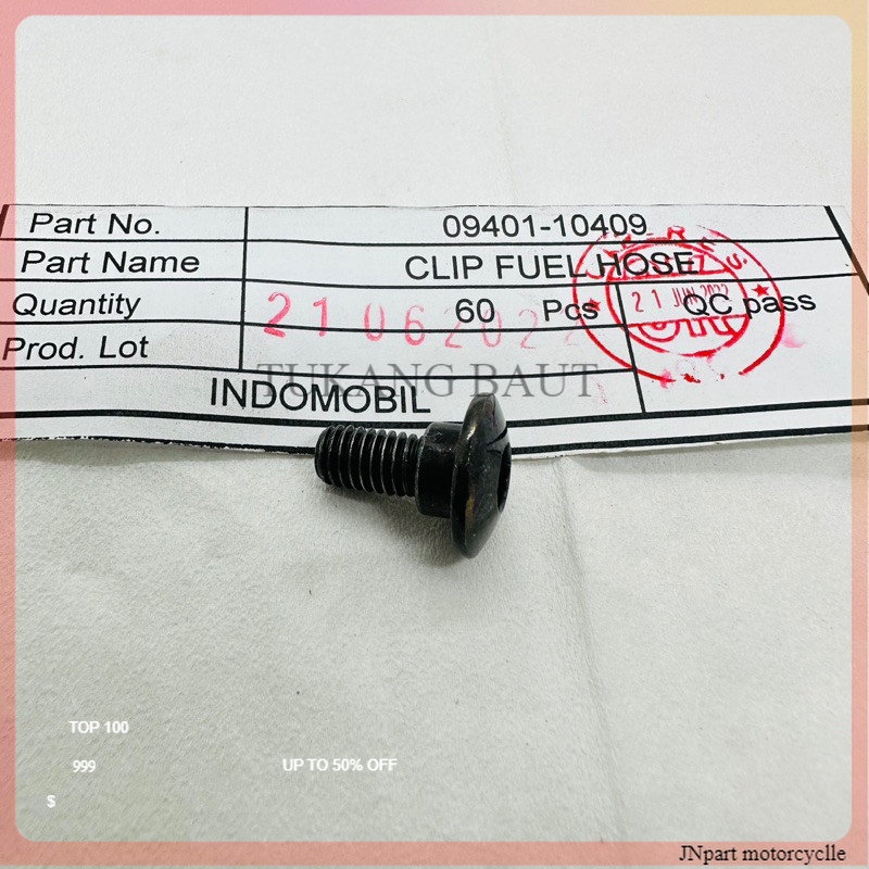 90106-MM4-000 Baut L Sayap Tangki Screw Pan 6X14 CB 150 R Old LED Cbr  Cover body L baut 10