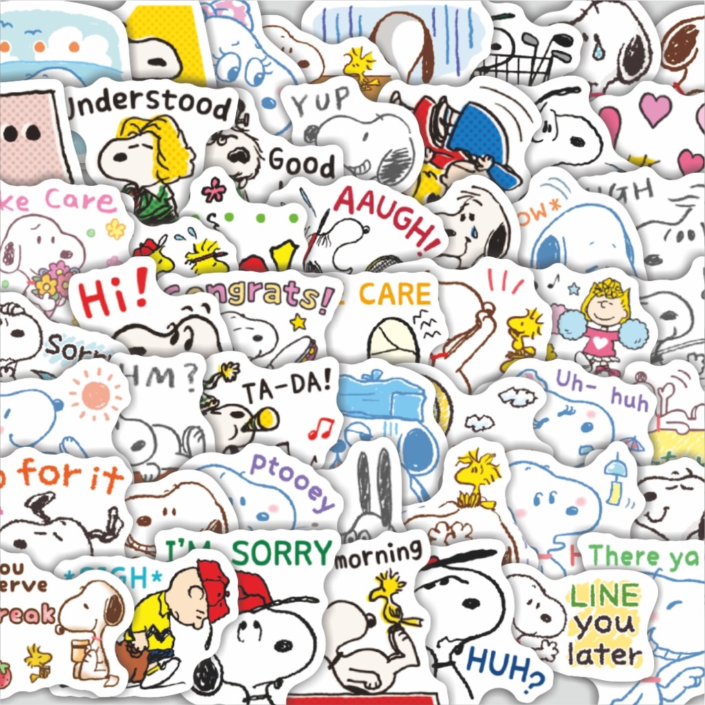 

Stiker Cutting Pack Stiker Kartun Snoopy V28 Isi 100Pcs Series Aesthetic Lucu Keren Untuk Koper Bahan Vynil