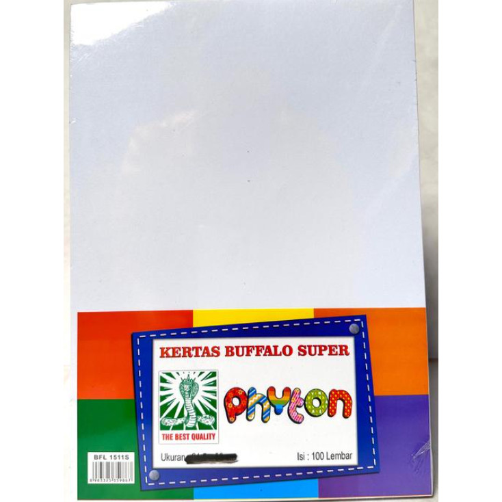 

(100lbr) Kertas Buffalo Putih Phyton
