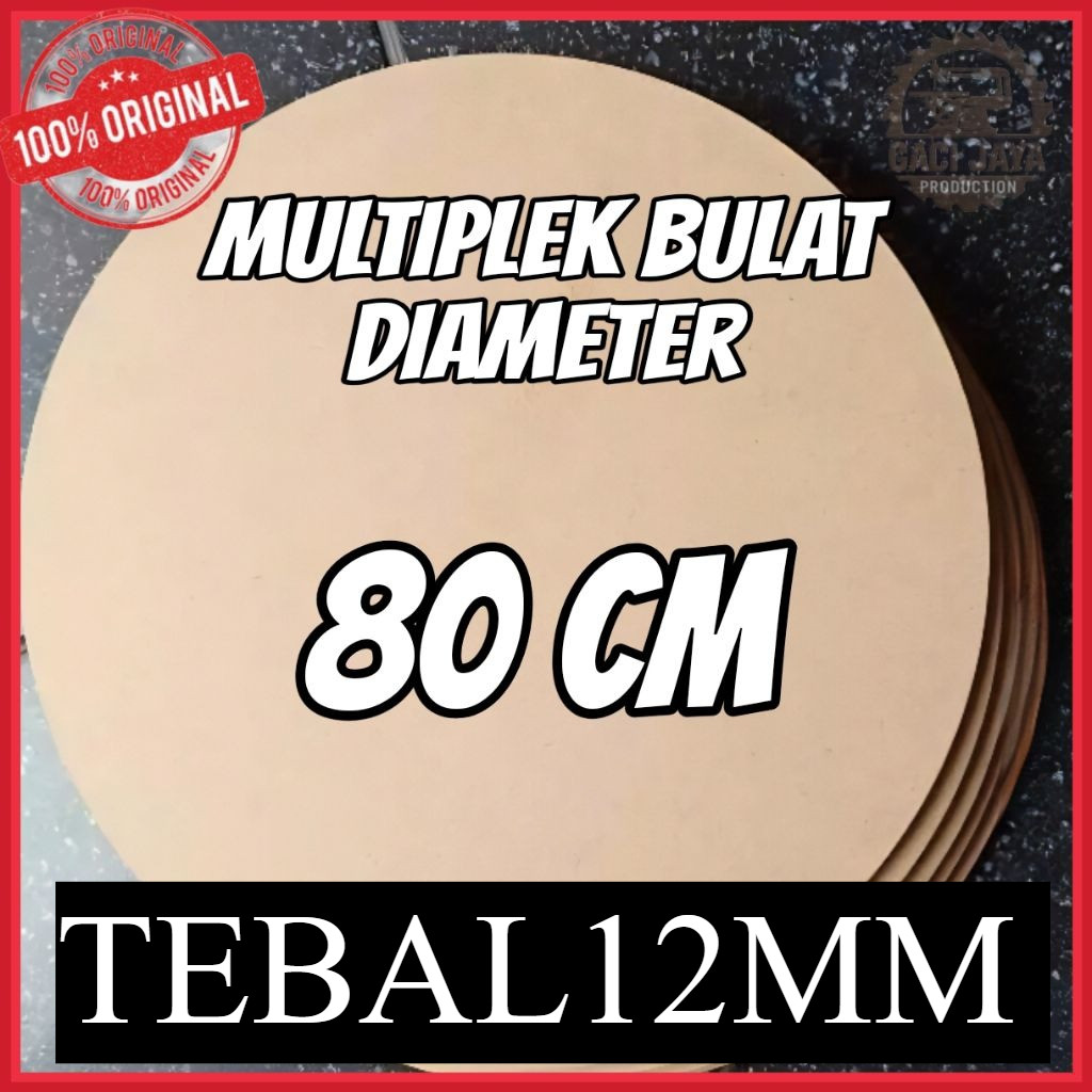 Triplek Bulat 80cm Tebal 12mm | Triplek Costum Gaci Jaya
