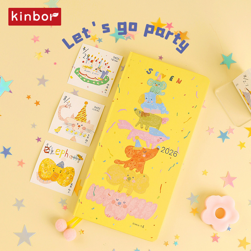 

Kinbor 2026 Planner Notebook A5 A6 Pokcet Weekly Plan Monthly Yearly Record Journal Portable Lightweight Slim Daily Diary Book