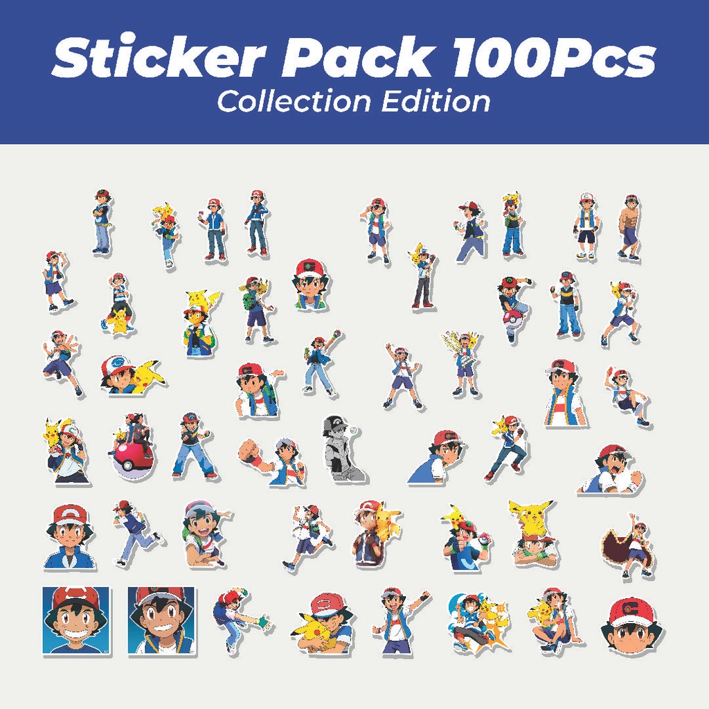 

Hot Stiker Anime Kartun Satoshi [Pokemon] Lucu Anti Air Stikers Berperekat Waterproof Sticker Decal Buat Motor Helm Buku Journal Koper Casing HP Laptop Botol Minum