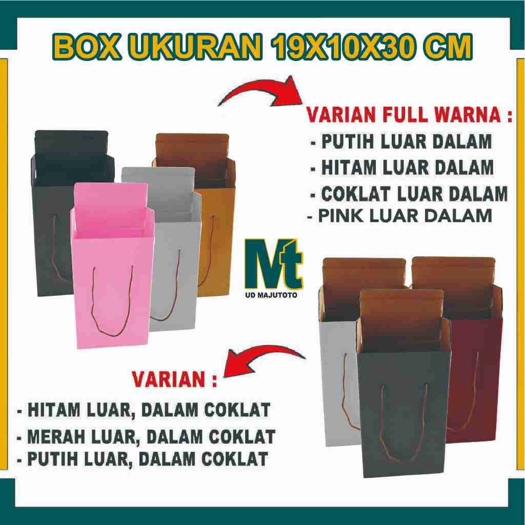 

Box Tas 19x10x30 cm / Box Tas / Kardus Polos / Box Sliplock