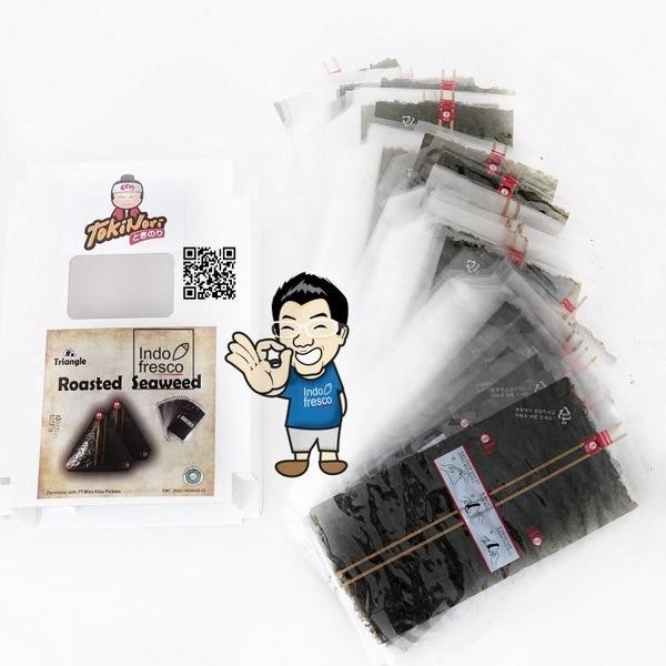

PROMO! Tokinori Triangle Onigiri Nori Wrapper- Roasted Seaweed 100 lembar - tokinori triangle 100