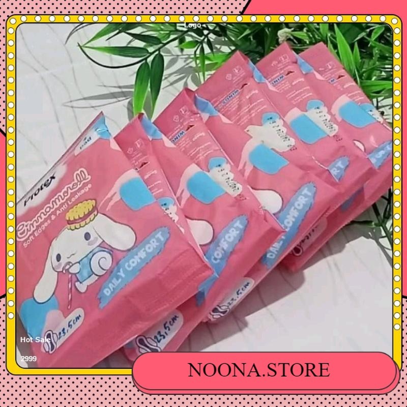 Lebih Murah 5 Renteng isi 50 Pad Hers Protex Cinnamoroll Pembalut Wanita Kemasan Renteng