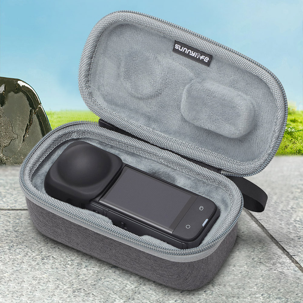 

For Insta360 X4 Accessories Carry Bag with Handle & Pocket Hard Shell Bag Fits Invisible Selfie Stick Batteries